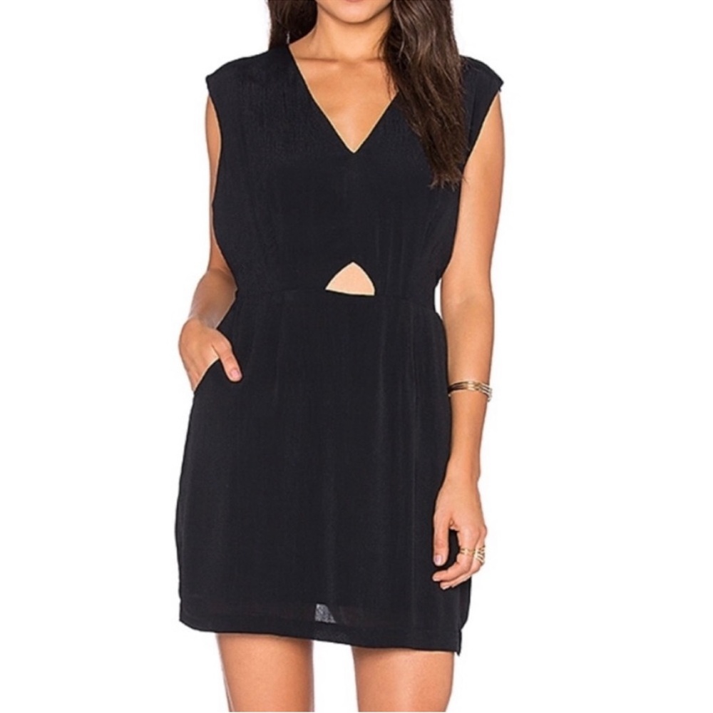 RVCA Black Dress with front cutout | L
